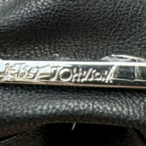 BETSEY JOHNSON Black Vegan Faux Leather Backpack Purse with Oversized Bow - Picture 8 of 8